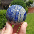 Lapis Lazuli Sphere - Speak Your Truth, Stand In Your Power, Communication - Lapiz Lazuli Crystal Ball Healing Gemstone