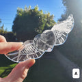 Quartz Heart Wings - Magnifies Intentions, Energizes Positive Energy, Transmutes Negativity - Clear Heart with Wings Crystal Healing Stone