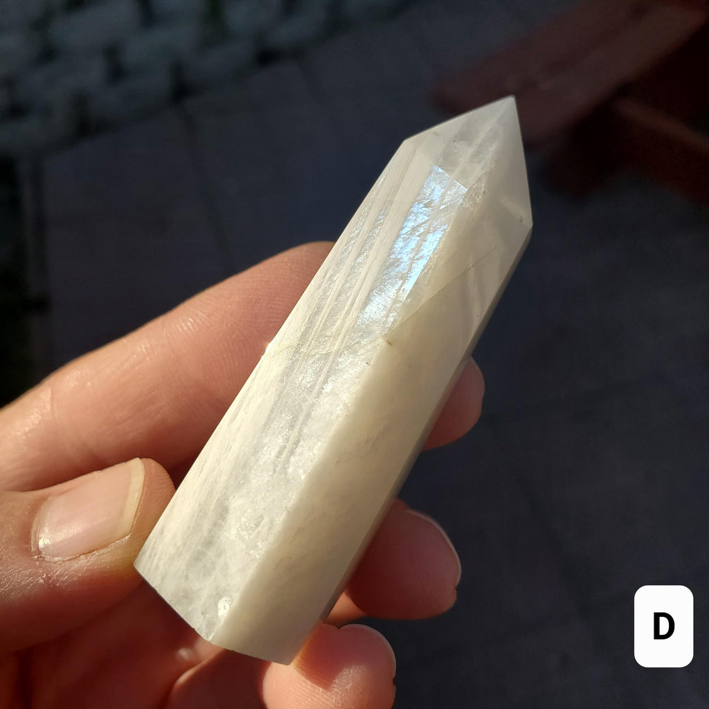 Gold Flash Moonstone Tower - Uplifting, Feminine Energy, Empowering - Flashy Moonstone Crystal Healing Point Gemstone