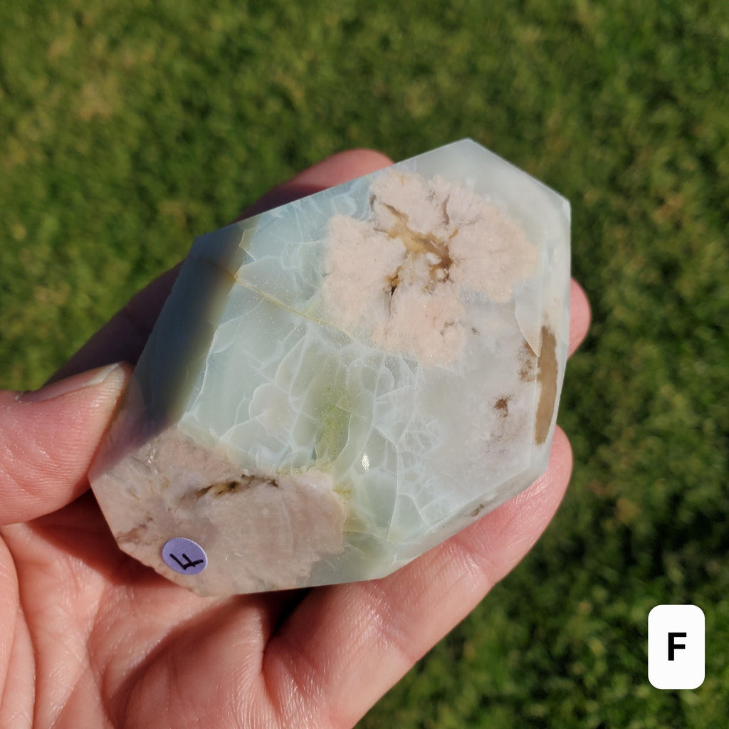 Green Flower Agate Freeform - Gentle, Nourishing, Growth - Freeform Crystal Stone Healing Crystals Gemstones