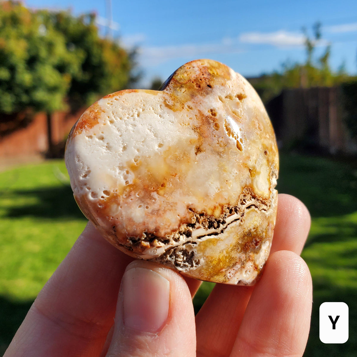 Cute Pink Lace Agate Heart with Druzy - Balance Physical, Mental, Emotional - Pink Agate Crystal Heart Carving