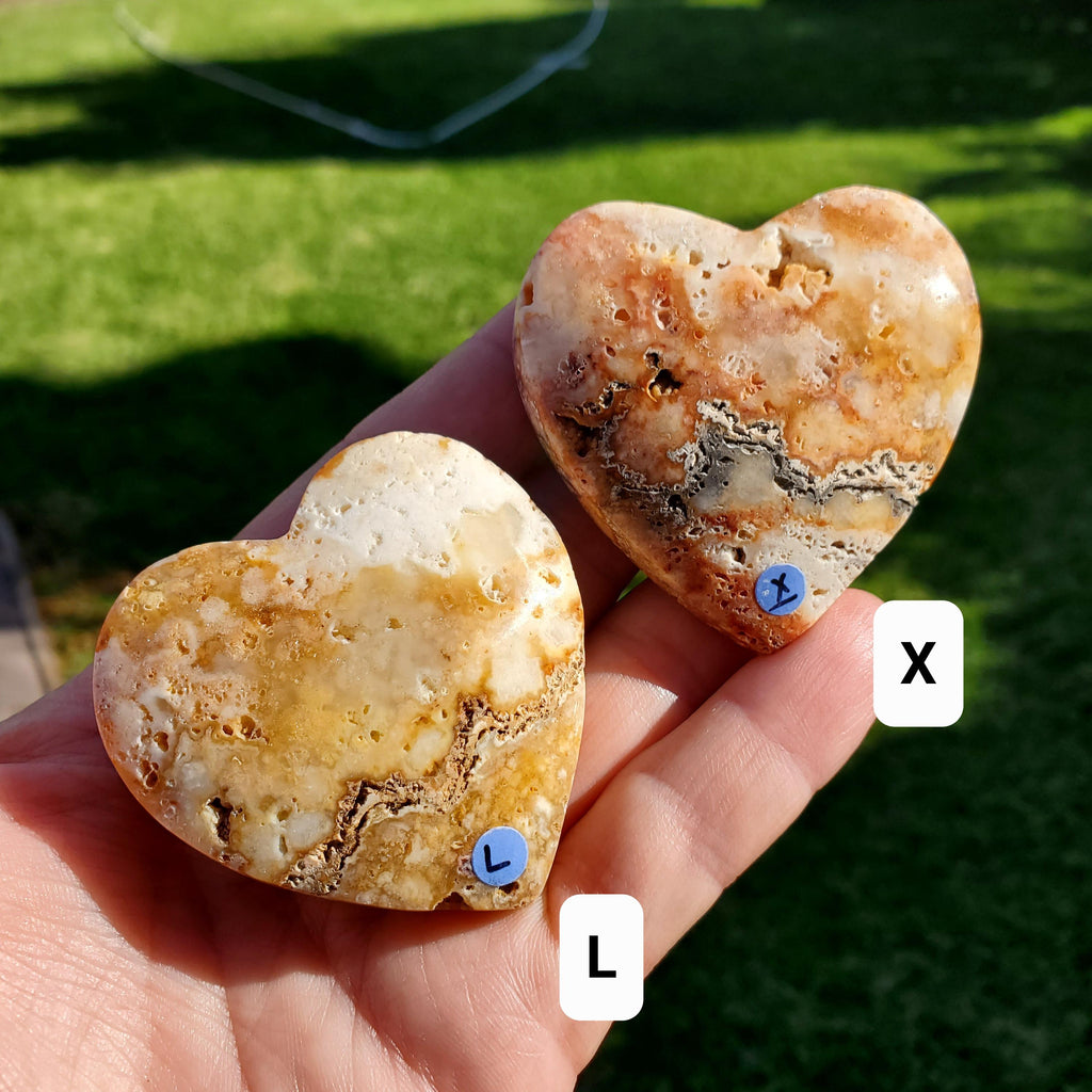 Cute Pink Lace Agate Heart with Druzy - Balance Physical, Mental, Emotional - Pink Agate Crystal Heart Carving