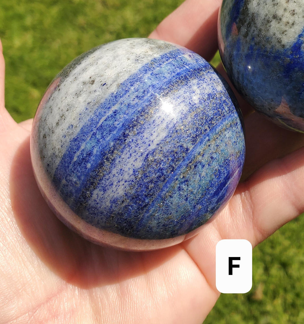 Lapis Lazuli Sphere - Speak Your Truth, Stand In Your Power, Communication - Lapiz Lazuli Crystal Ball Healing Gemstone