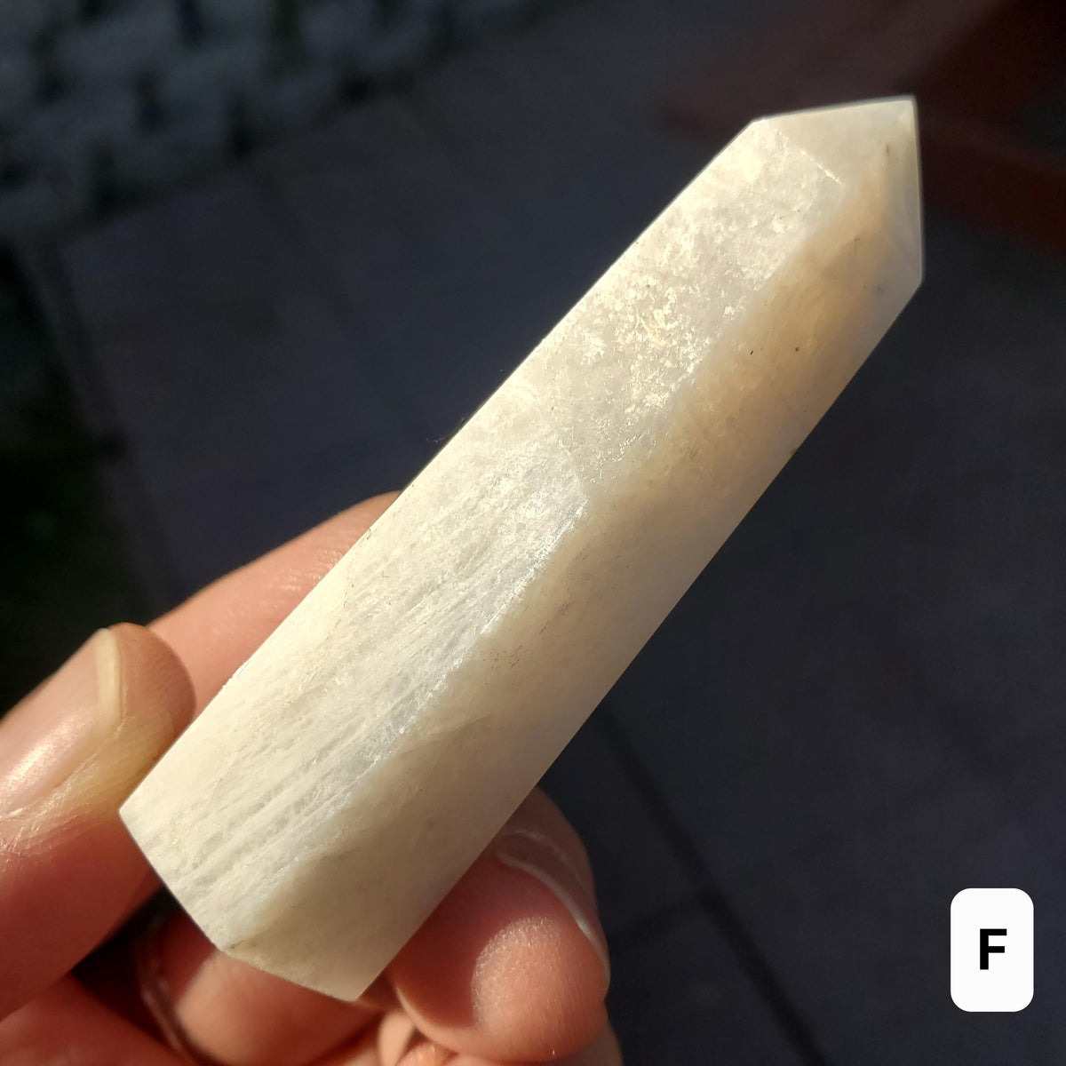 Gold Flash Moonstone Tower - Uplifting, Feminine Energy, Empowering - Flashy Moonstone Crystal Healing Point Gemstone