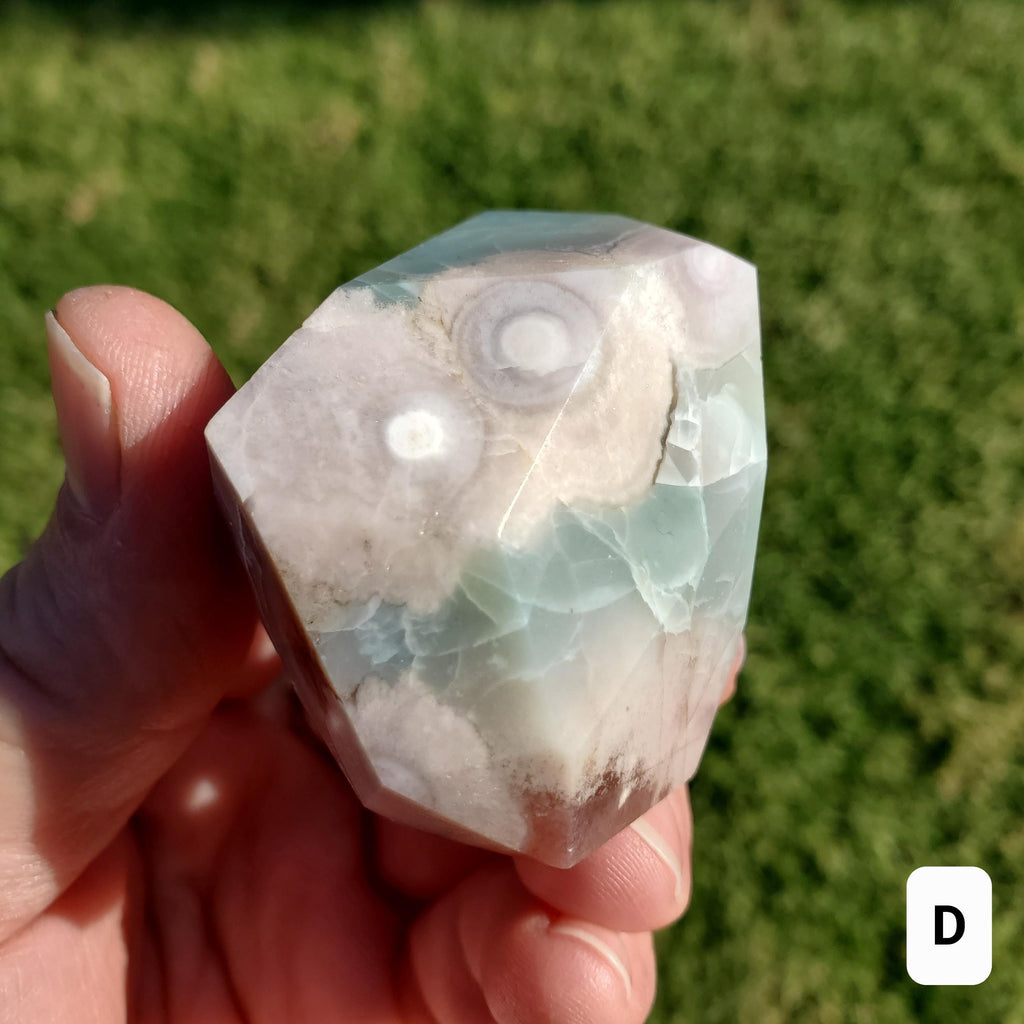 Green Flower Agate Freeform - Gentle, Nourishing, Growth - Freeform Crystal Stone Healing Crystals Gemstones
