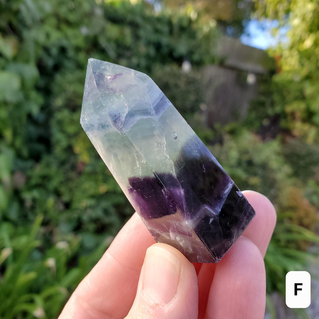 Rainbow Fluorite Towers - Stability, Concentration, Protection - Feather Fluorite Healing Balancing Crystals Gemstones