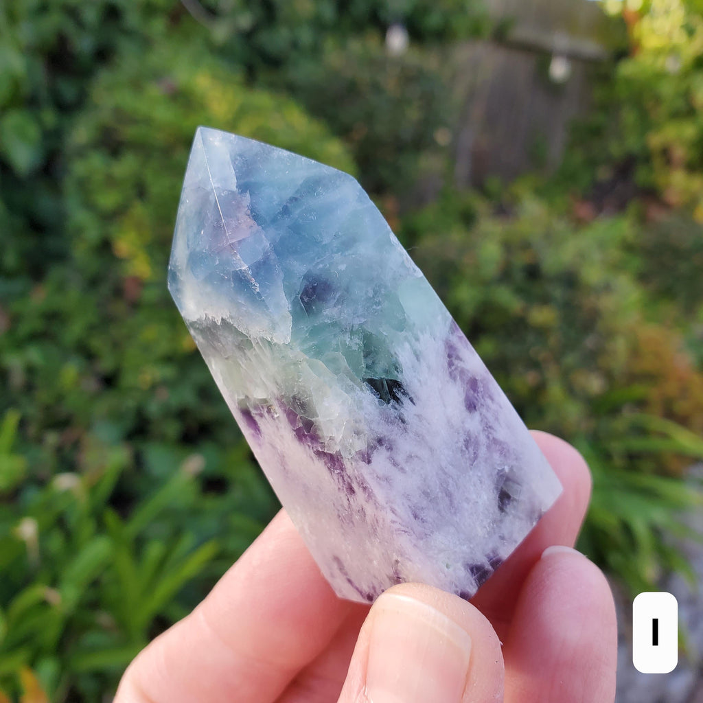 Rainbow Fluorite Towers - Stability, Concentration, Protection - Feather Fluorite Healing Balancing Crystals Gemstones