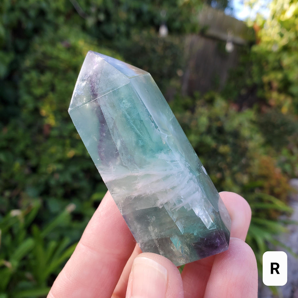 Rainbow Fluorite Towers - Stability, Concentration, Protection - Feather Fluorite Healing Balancing Crystals Gemstones