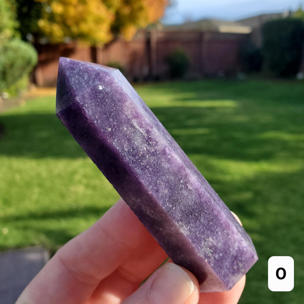 Lepidolite Tower - Helps You Through Change, Anti-Anxiety, Calming, Relaxing - Purple Point Lepidolite Healing Stone