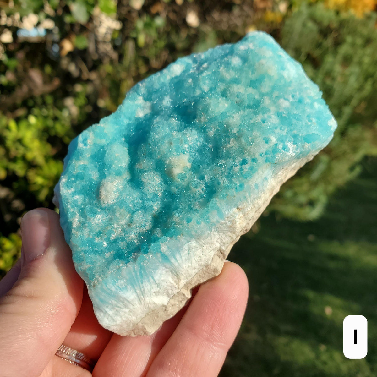 Raw Blue Aragonite Specimen - For Healers and Spiritual Teachers, Helps You Communicate & Deal With Others - Raw Crystal Ocean Stone