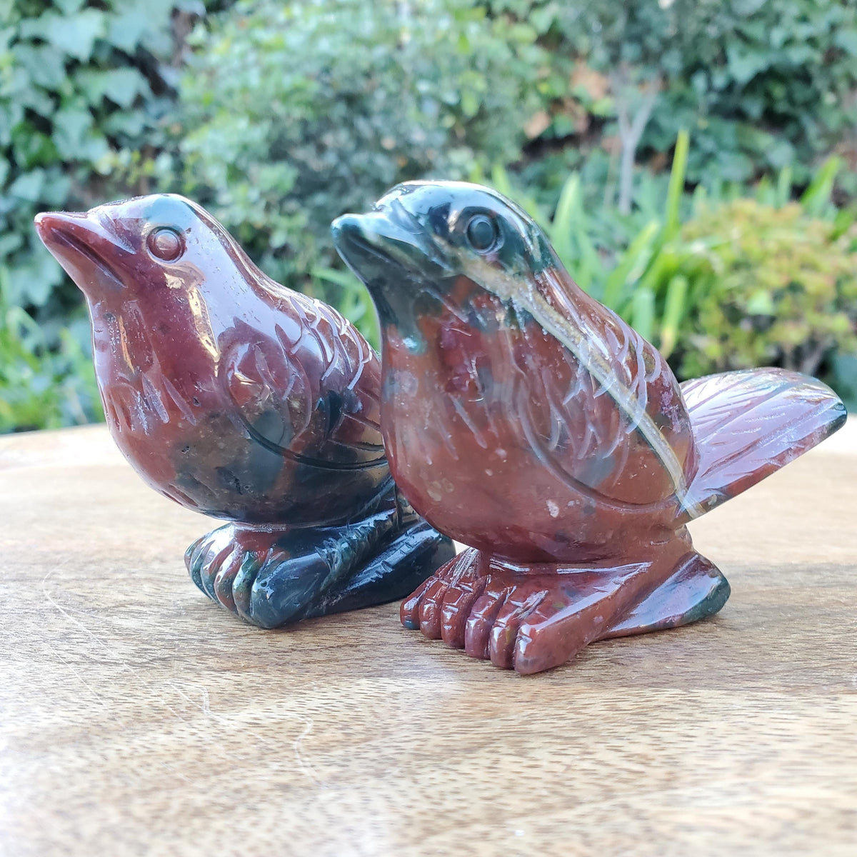 Ocean Jasper Bird - Strength & Renewal - 2.5" Jasper Carved Bird Crystal Stone Healing Crystals Gemstones