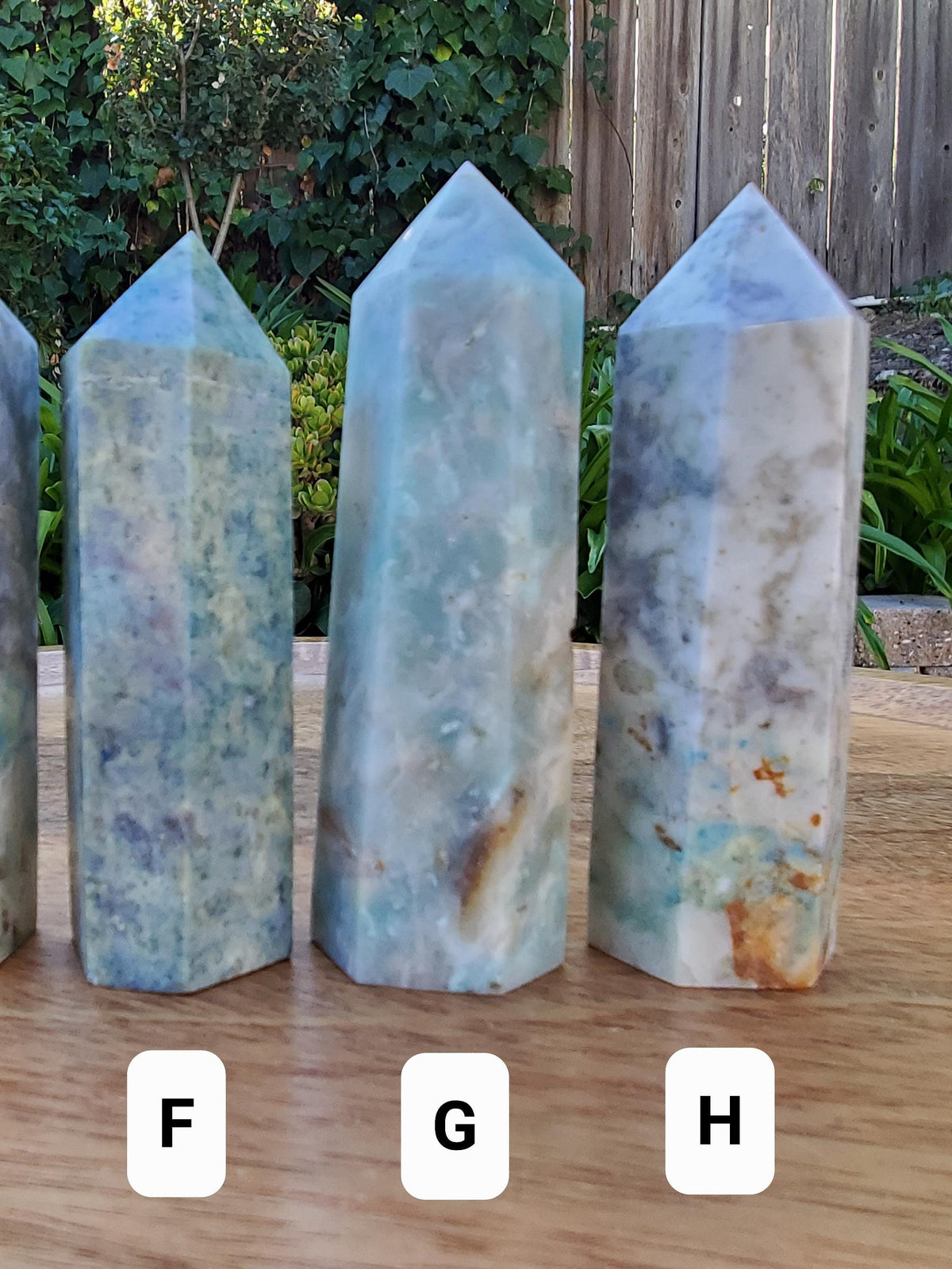 Blue Yooperlite Towers | Glowing Crystal Stone with UV Light - Personal Growth, Positive Environment - Teal Yooperlite Crystal Points