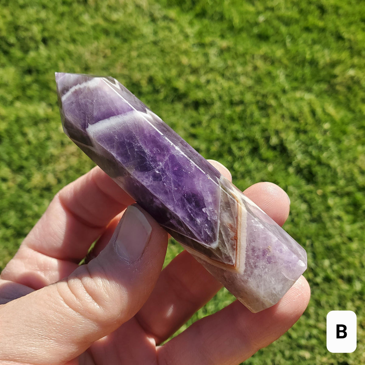 Dream Amethyst Tower - Calming, Energetic Protection, Positivity, Divine Love - Purple Amethyst Generator Crystal Healing Gemstones