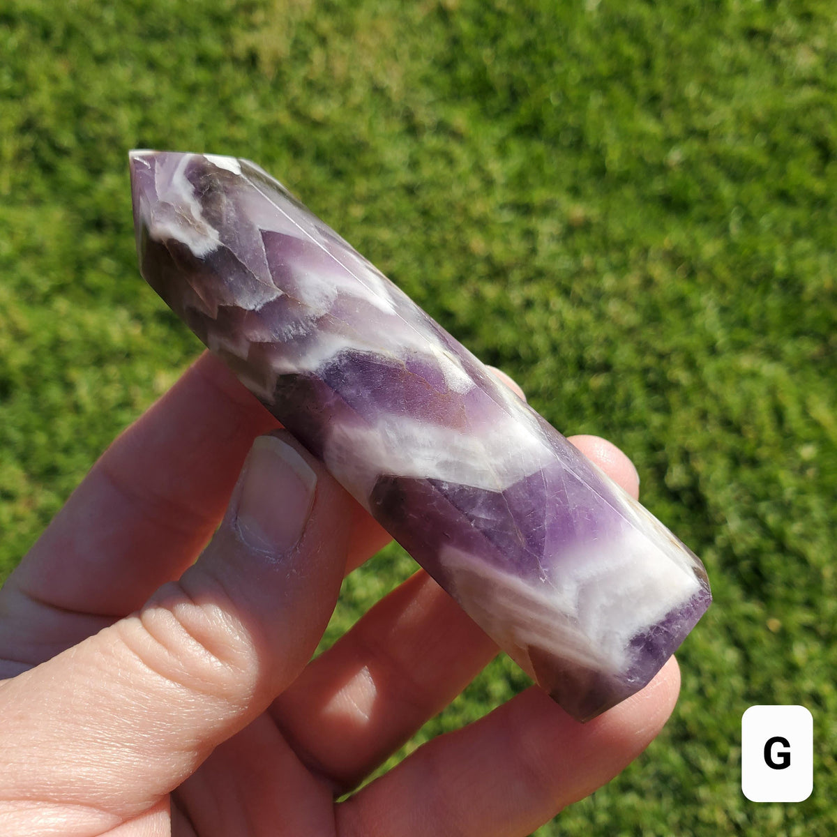 Dream Amethyst Tower - Calming, Energetic Protection, Positivity, Divine Love - Purple Amethyst Generator Crystal Healing Gemstones