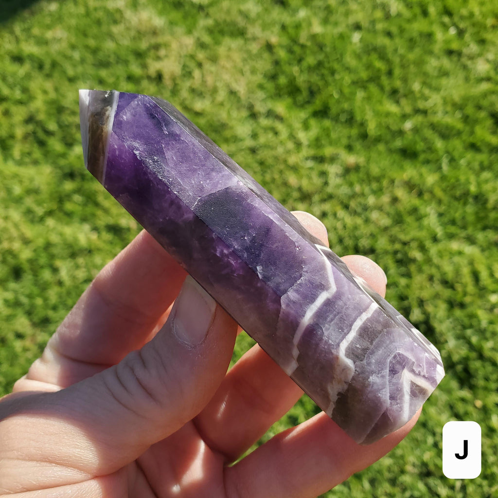 Dream Amethyst Tower - Calming, Energetic Protection, Positivity, Divine Love - Purple Amethyst Generator Crystal Healing Gemstones