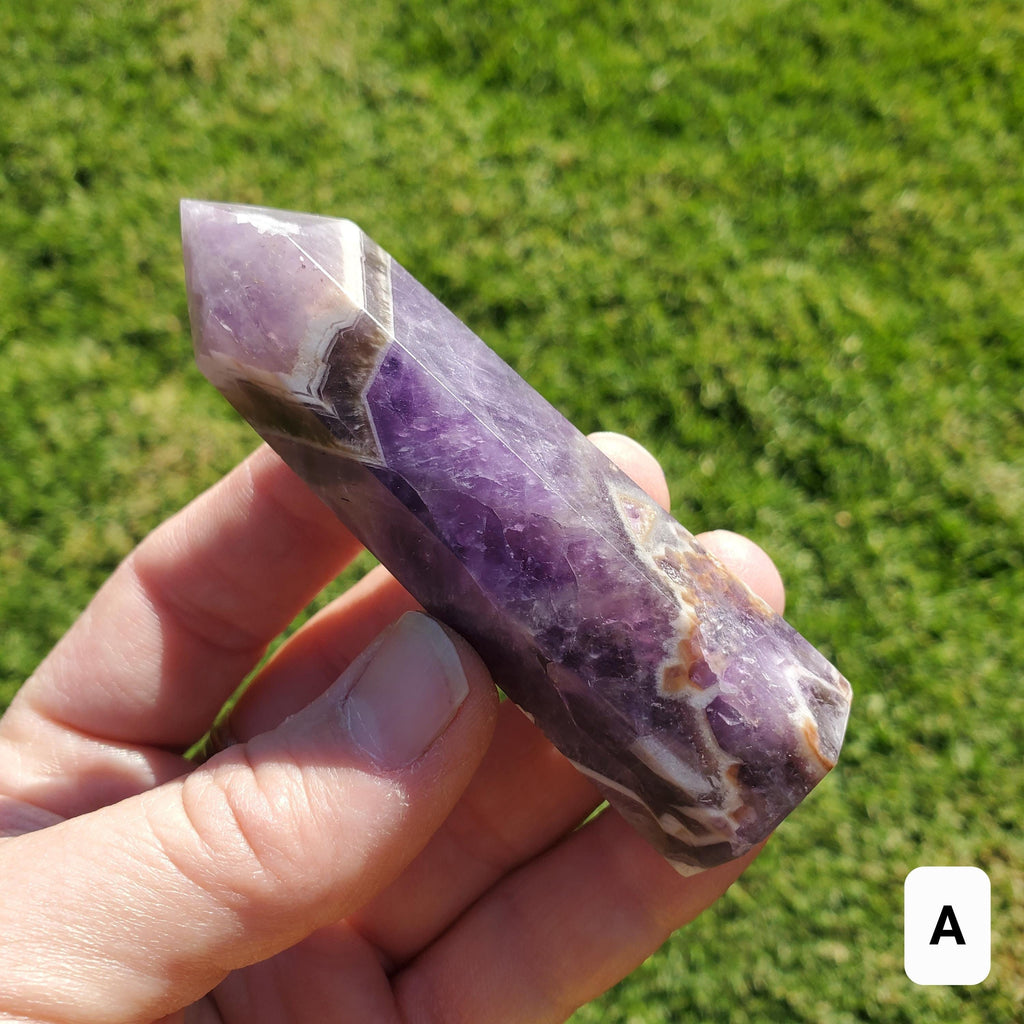 Dream Amethyst Tower - Calming, Energetic Protection, Positivity, Divine Love - Purple Amethyst Generator Crystal Healing Gemstones