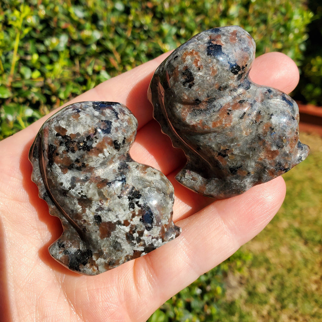 Yooperlite Dinosaur | Glowing Crystal Stone with UV Light - Personal Growth, Positive Environment - Crystal Dinosaur Carving