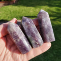Hexagon Unicorn Towers - Supportive, Calm, Emotional Healing - Pink Tourmaline, Lepidolite, Smokey Quartz, and Cleavelandite