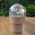 Ice Cream Cone Sphere Stand - Will Hold Any 2" Sphere - Choose: Stand Only or with Crackle Ball - Crystal Ball Stand Holder Display