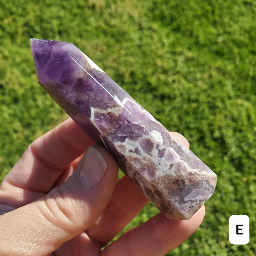 Dream Amethyst Tower - Calming, Energetic Protection, Positivity, Divine Love - Purple Amethyst Generator Crystal Healing Gemstones