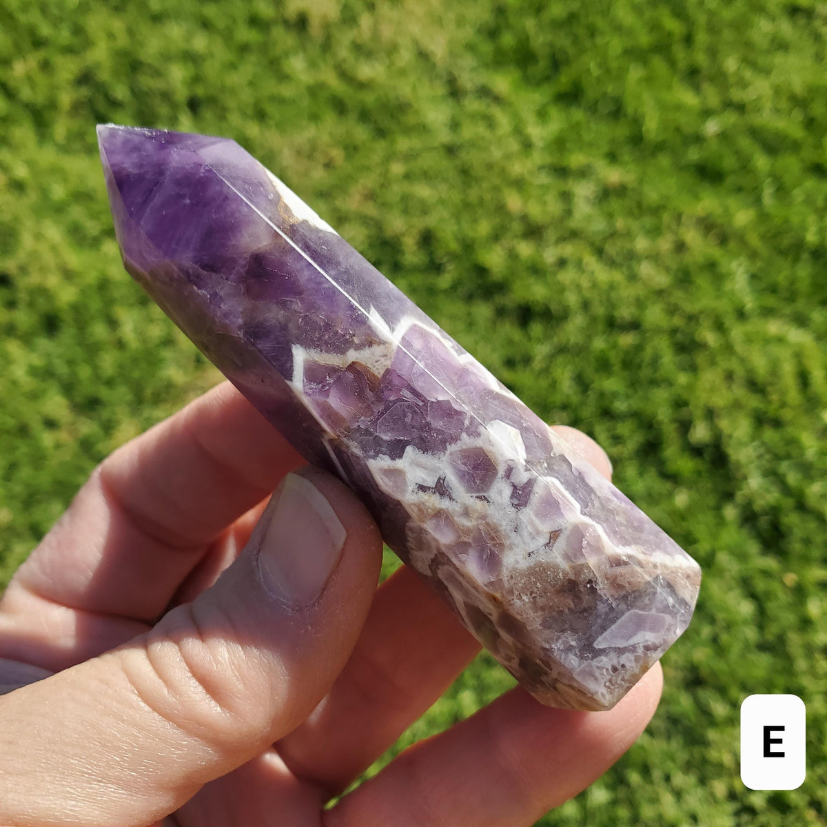 Dream Amethyst Tower - Calming, Energetic Protection, Positivity, Divine Love - Purple Amethyst Generator Crystal Healing Gemstones