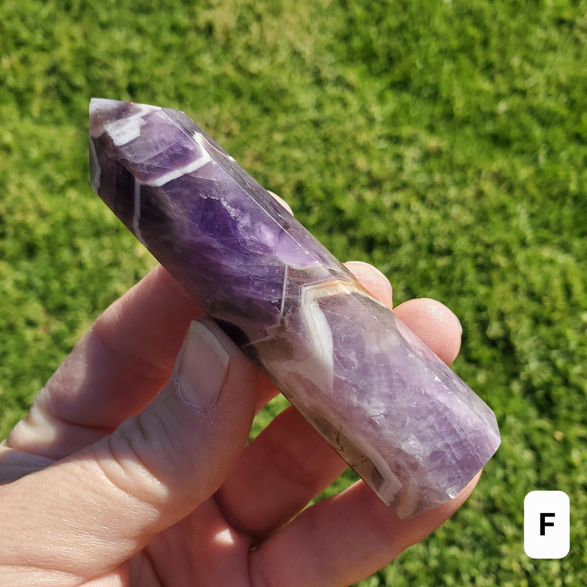 Dream Amethyst Tower - Calming, Energetic Protection, Positivity, Divine Love - Purple Amethyst Generator Crystal Healing Gemstones