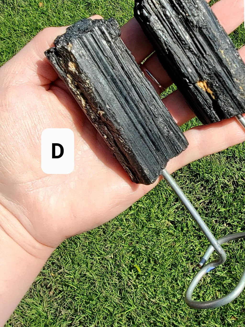 Raw Black Tourmaline on Stand - Energetic Protection, Grounding, Deflects Negativity - Tourmaline Healing Crystals Gemstone