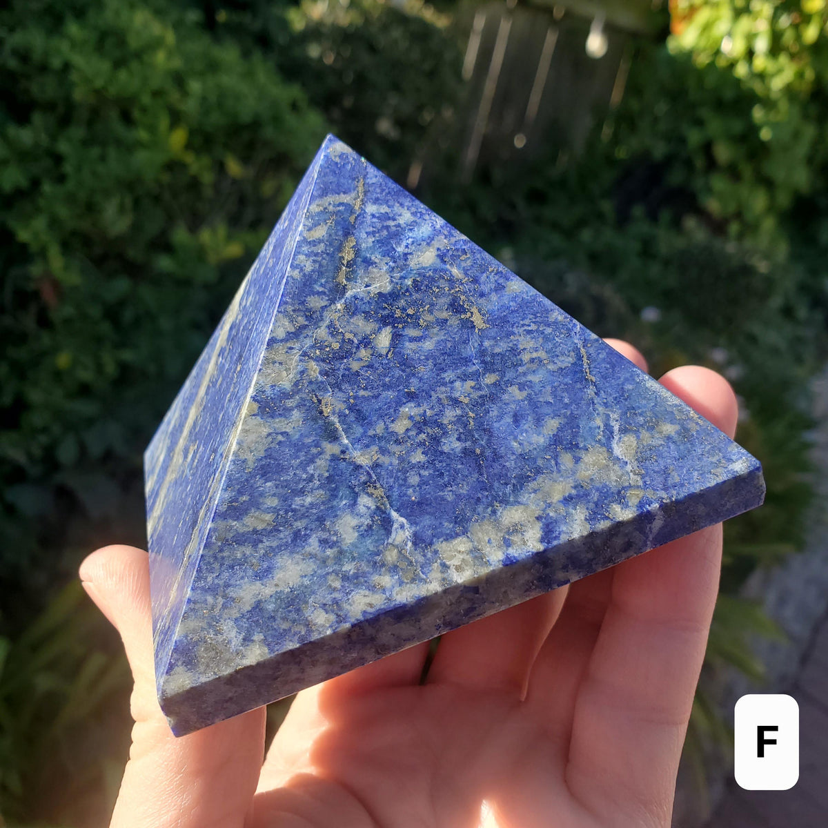 Chunky Lapis Lazuli Pyramid - Speak Your Truth, Stand In Your Power, Communication - Lapiz Lazuli Crystal Pyramid Healing Gemstone