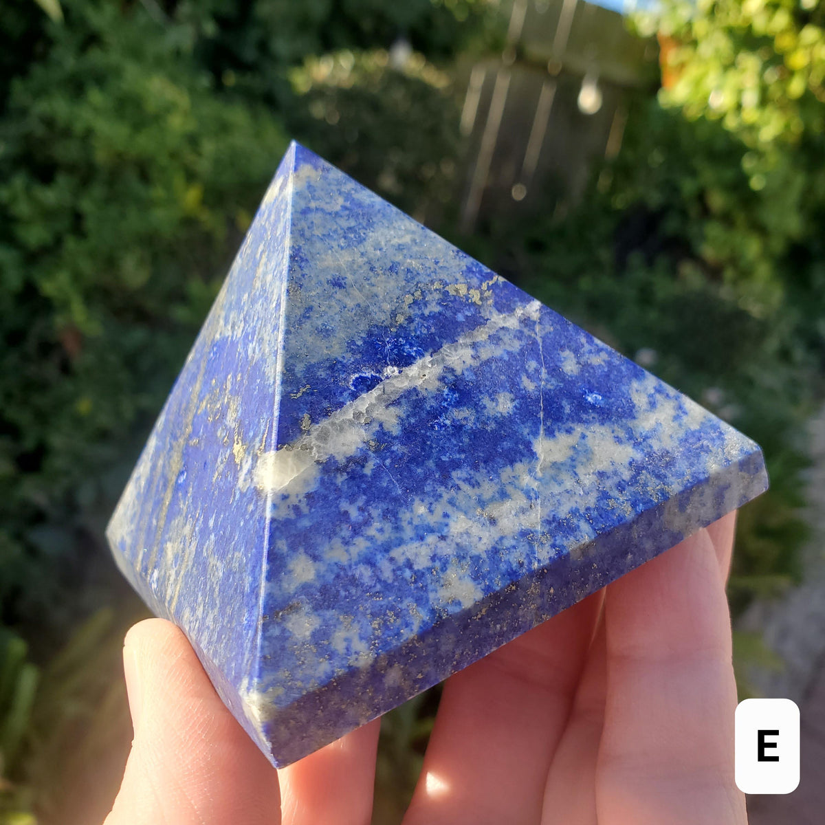 Chunky Lapis Lazuli Pyramid - Speak Your Truth, Stand In Your Power, Communication - Lapiz Lazuli Crystal Pyramid Healing Gemstone