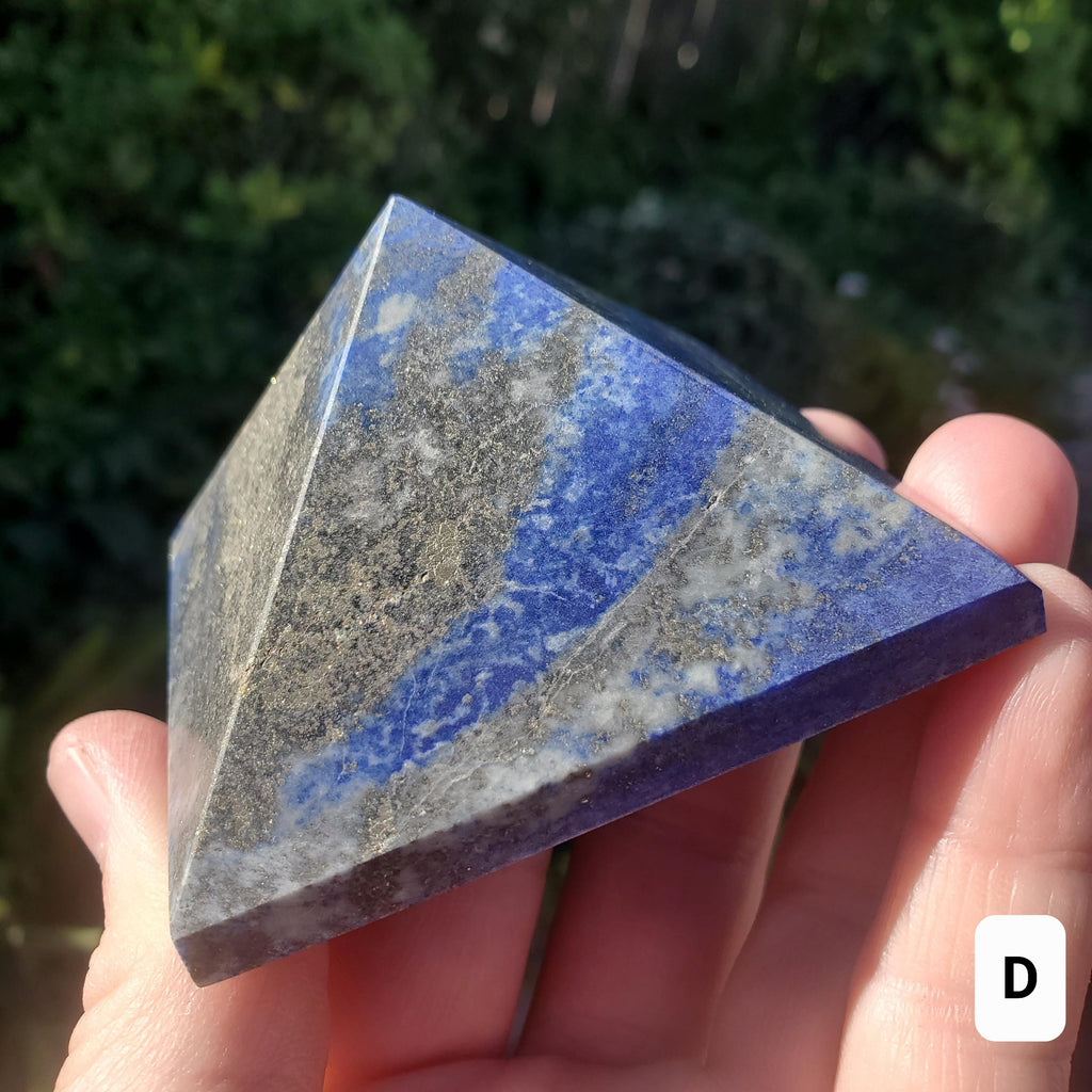 Chunky Lapis Lazuli Pyramid - Speak Your Truth, Stand In Your Power, Communication - Lapiz Lazuli Crystal Pyramid Healing Gemstone