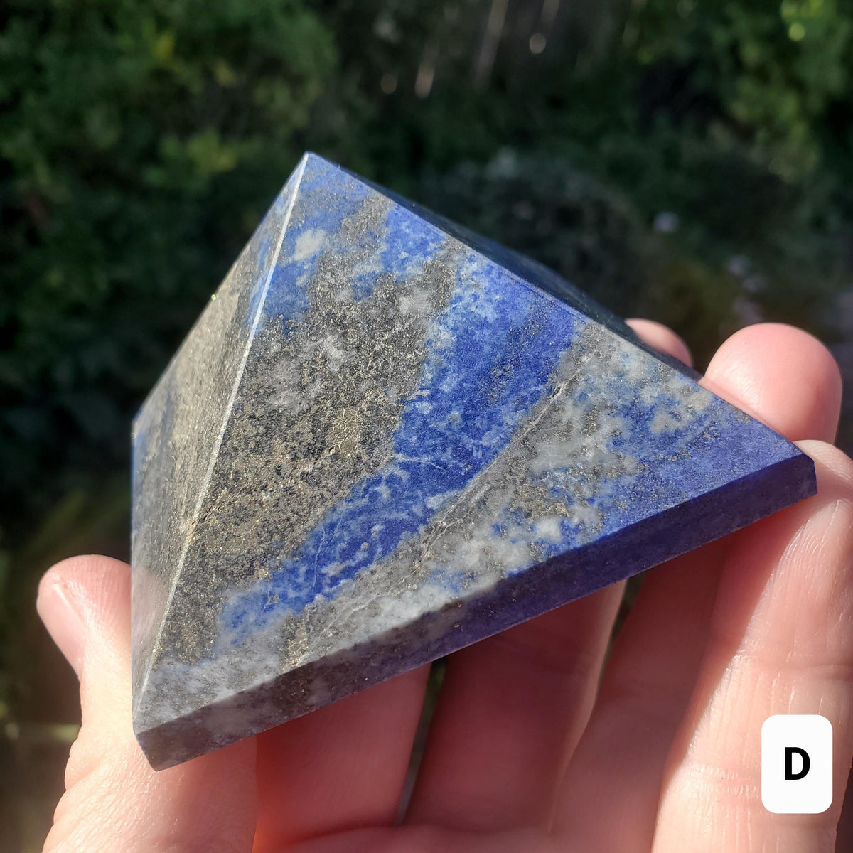 Chunky Lapis Lazuli Pyramid - Speak Your Truth, Stand In Your Power, Communication - Lapiz Lazuli Crystal Pyramid Healing Gemstone