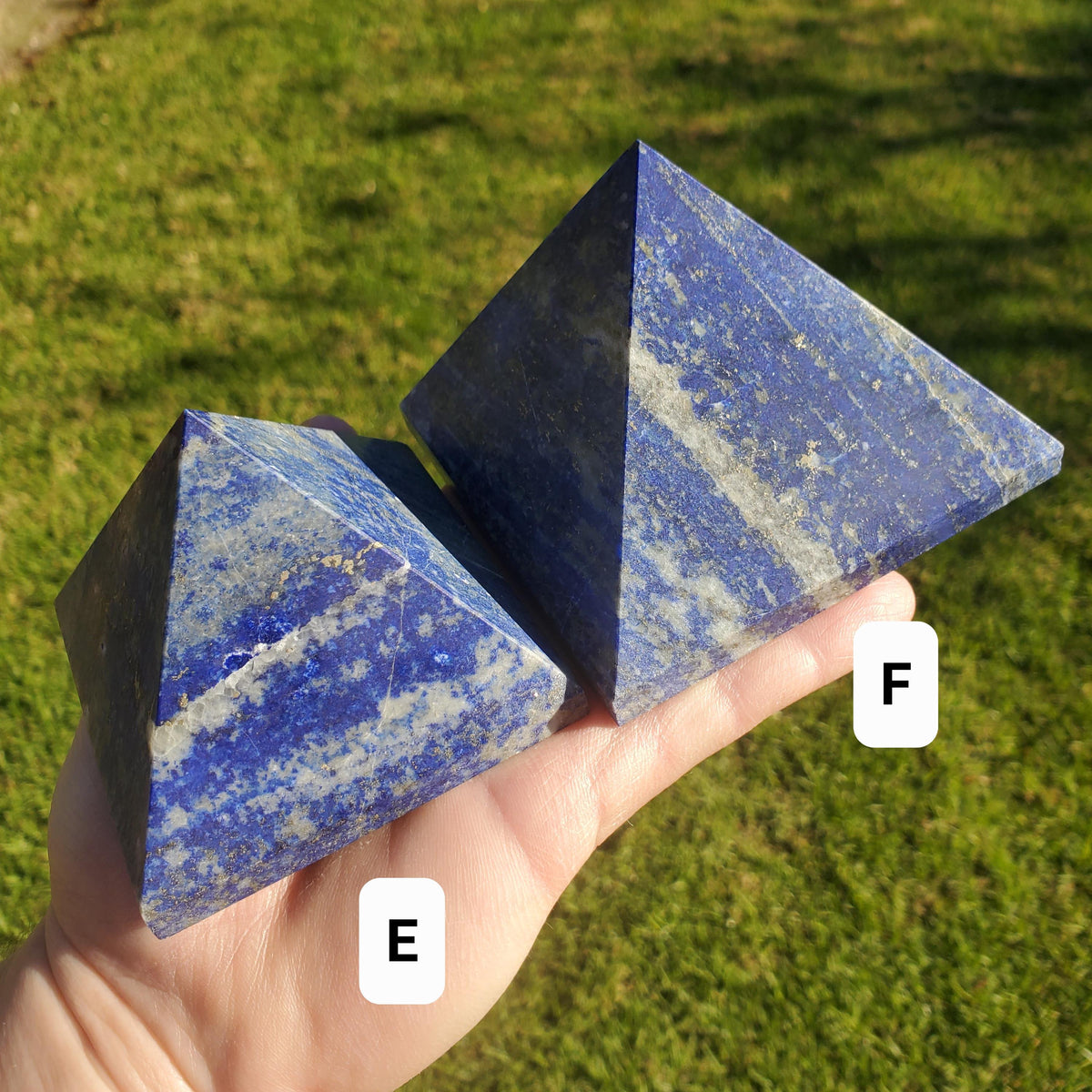 Chunky Lapis Lazuli Pyramid - Speak Your Truth, Stand In Your Power, Communication - Lapiz Lazuli Crystal Pyramid Healing Gemstone