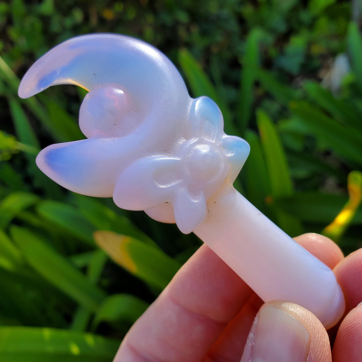 Pink Opalite Wand - Confidence, Boost Inner Power, Stabilizing - Magic Fairy Wand Healing Stone Crystals Gemstones