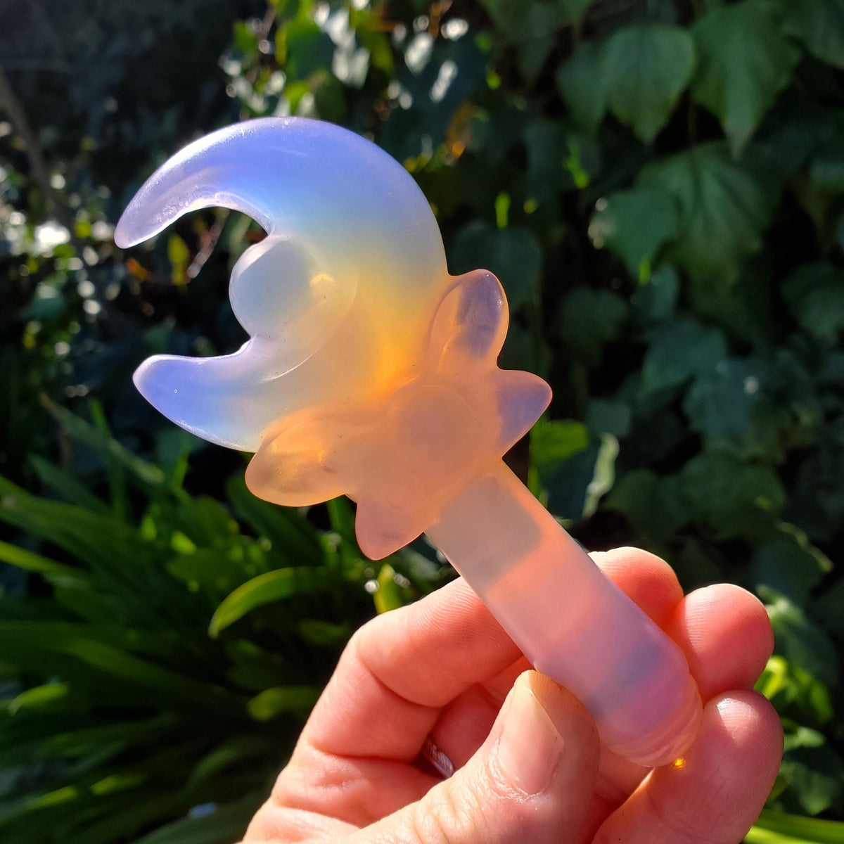 Pink Opalite Wand - Confidence, Boost Inner Power, Stabilizing - Magic Fairy Wand Healing Stone Crystals Gemstones