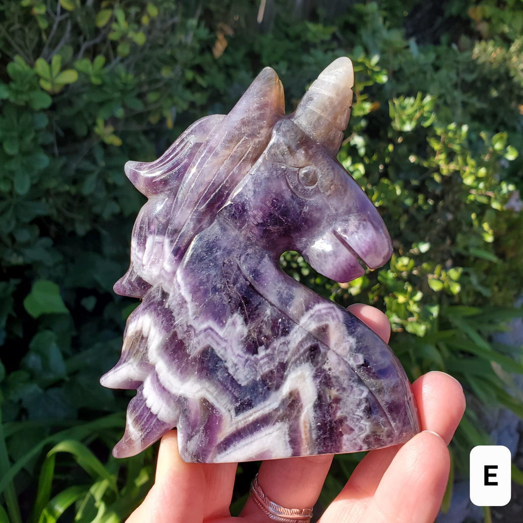 Dream Amethyst Unicorn - Calming, Energetic Protection, Positivity, Divine Love - Purple Amethyst Crystal Unicorn Healing Gemstones