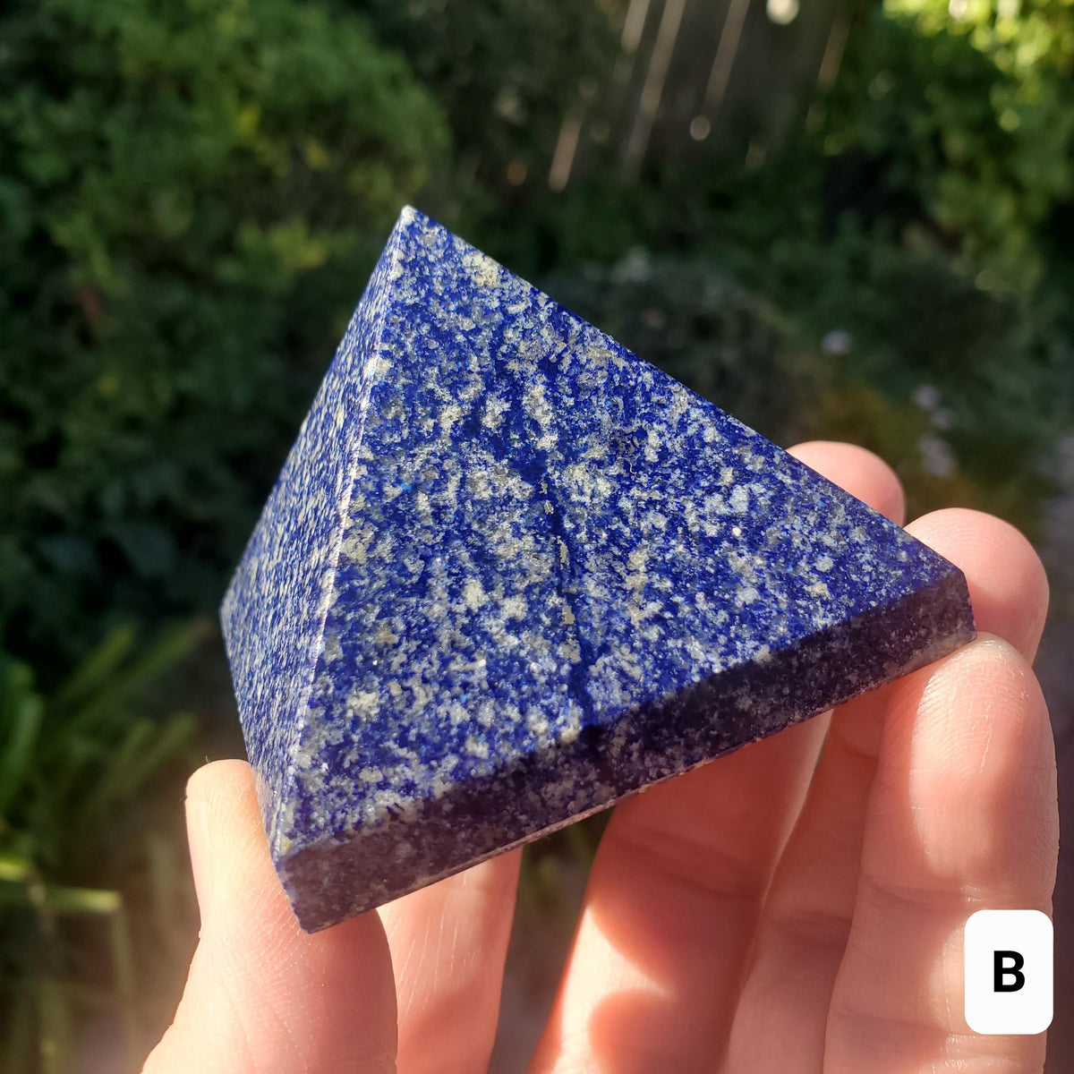 Chunky Lapis Lazuli Pyramid - Speak Your Truth, Stand In Your Power, Communication - Lapiz Lazuli Crystal Pyramid Healing Gemstone