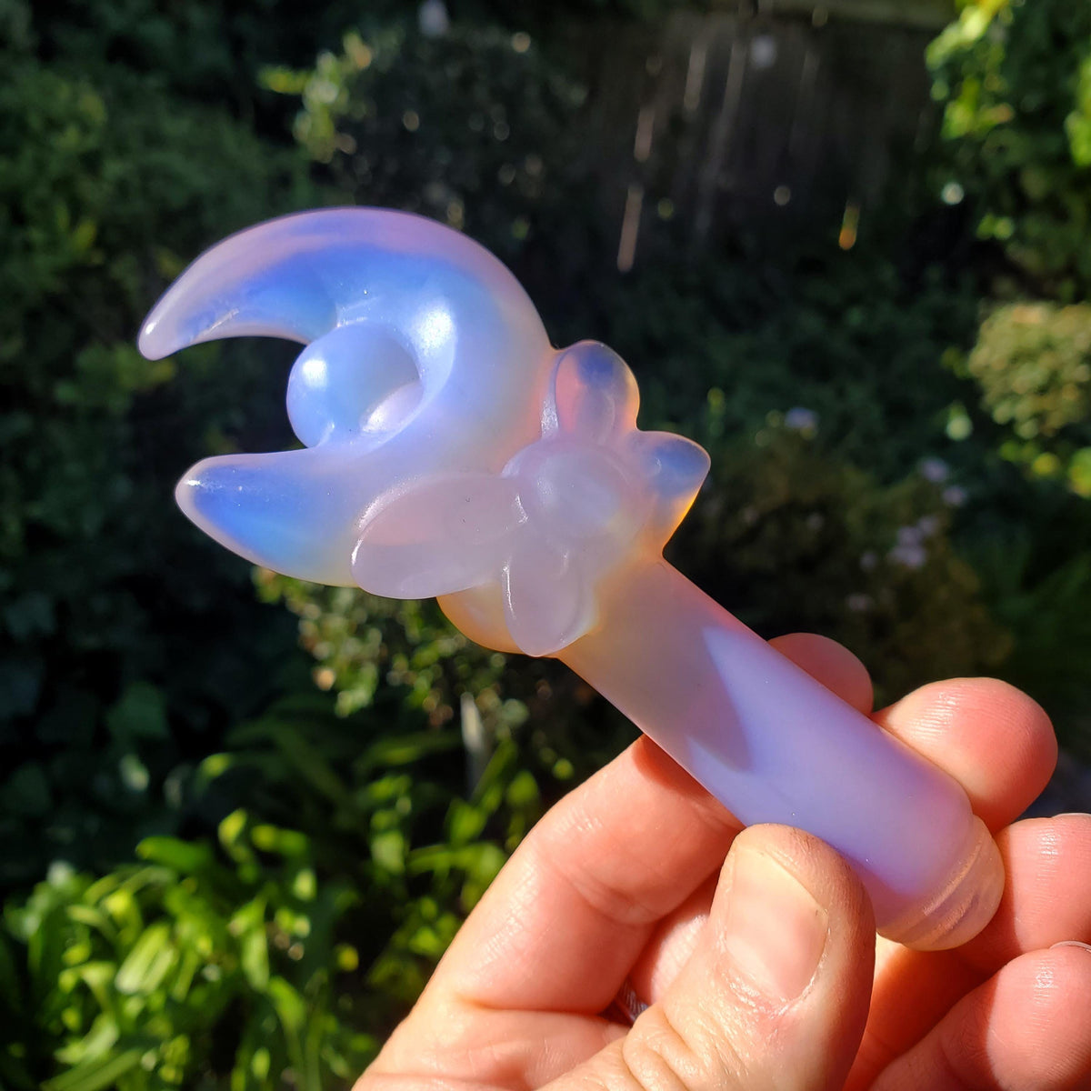 Pink Opalite Wand - Confidence, Boost Inner Power, Stabilizing - Magic Fairy Wand Healing Stone Crystals Gemstones