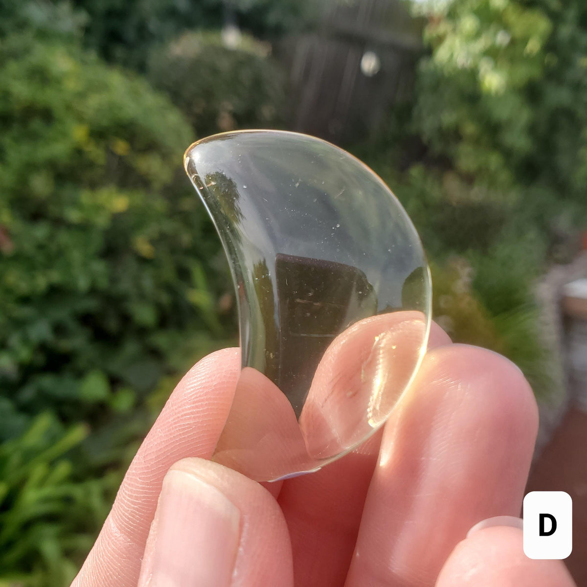 Small Citrine Moon - Abundance, Energizing, Creativity, New Beginnings - Citrine Golden Quartz Crystal Moon Healing Gemstone