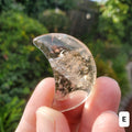 Small Citrine Moon - Abundance, Energizing, Creativity, New Beginnings - Citrine Golden Quartz Crystal Moon Healing Gemstone