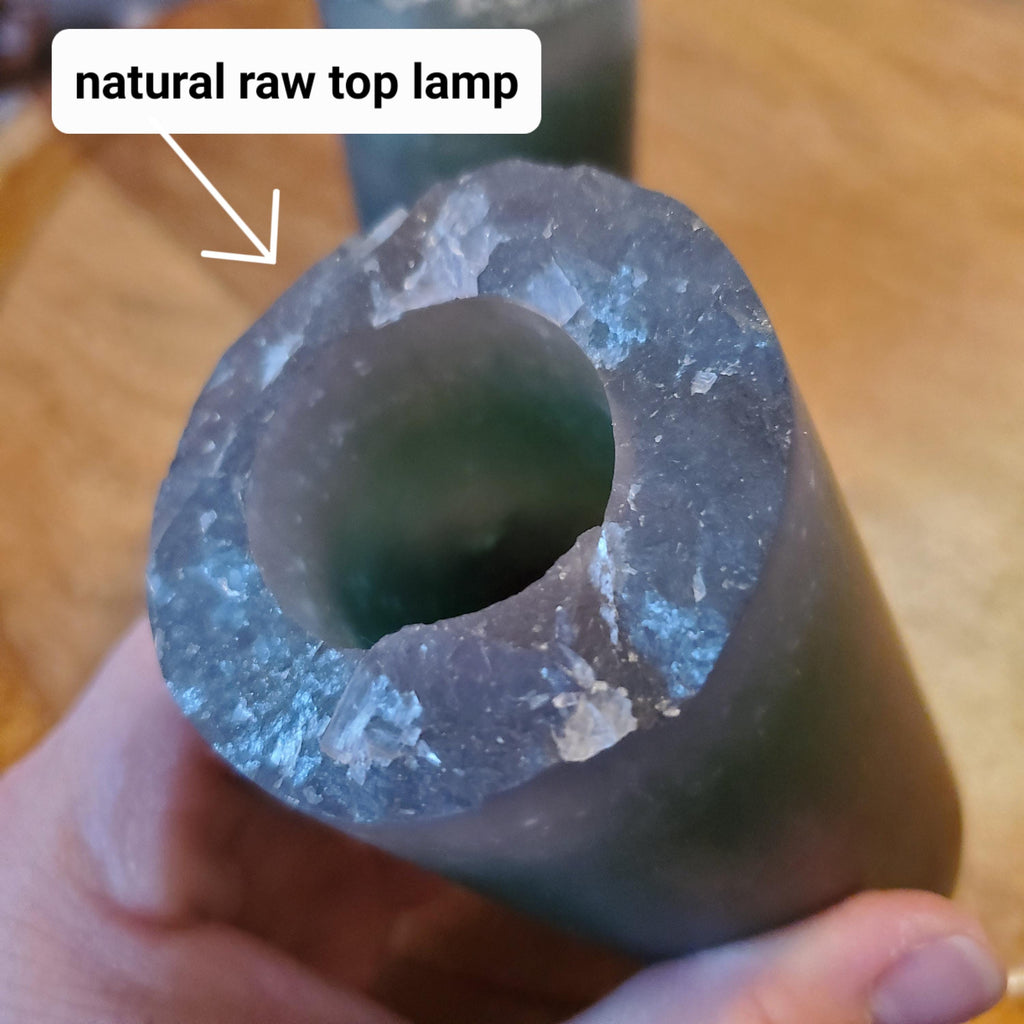 Green Rainbow Fluorite Lamp (2.15" wide) - Mental Clarity, Stability, Energetic Protection - Accent Light Mood Lighting Crystal Stone