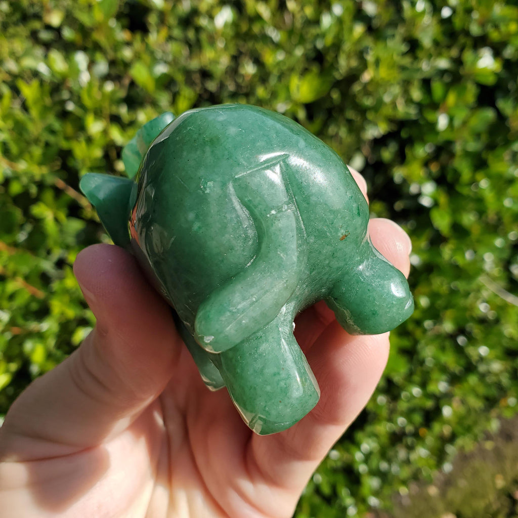 Green Aventurine Elephant - Prosperity, Manifestation, Wealth, Luck - Carved Crystal Elephant Healing Crystals Gemstones