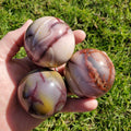 Mookaite Jasper Sphere - Earthy, Grounding, Personal Power, Intuition, Overall Cleanser - Jasper Crystal Ball Healing Gemstone