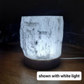 Wood Sphere Stand with Light - Holds Any 2" to 4" Sphere - Light Stand with USB plug in - Crystal Ball Stand Holder Display Lamp Base