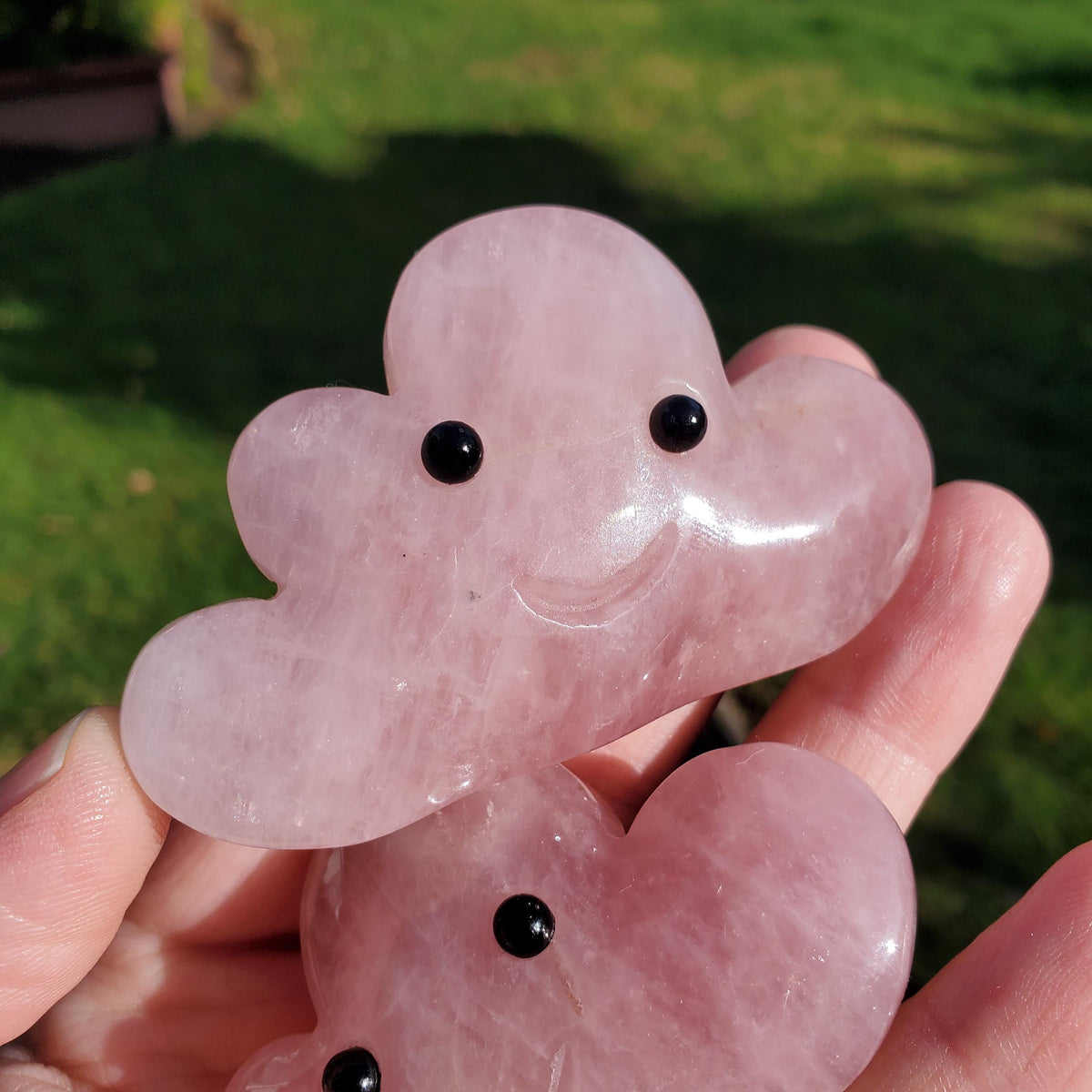 Happy Rose Quartz Cloud - Unconditional Love, Compassion, Kindness, Self Love - Standing Pink Cloud Crystal Stone Healing Gemstones