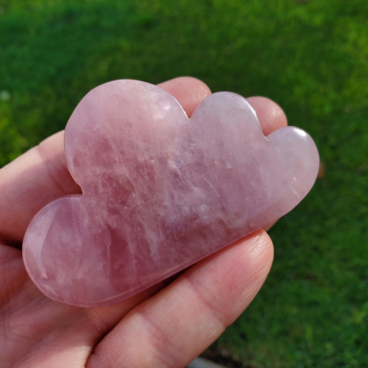 Happy Rose Quartz Cloud - Unconditional Love, Compassion, Kindness, Self Love - Standing Pink Cloud Crystal Stone Healing Gemstones