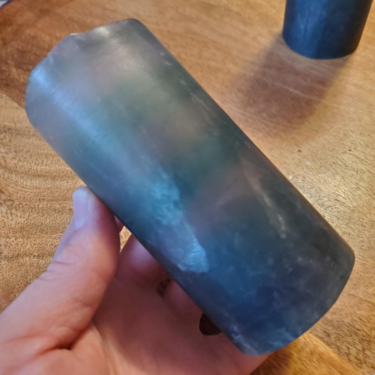 Green Rainbow Fluorite Lamp (2.15" wide) - Mental Clarity, Stability, Energetic Protection - Accent Light Mood Lighting Crystal Stone