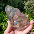 Smoky Quartz Flame with Rainbows - Protective, Filters Out Bad Energy - Smokey Quartz Freeform Generator Stone Healing Crystals Gemstones
