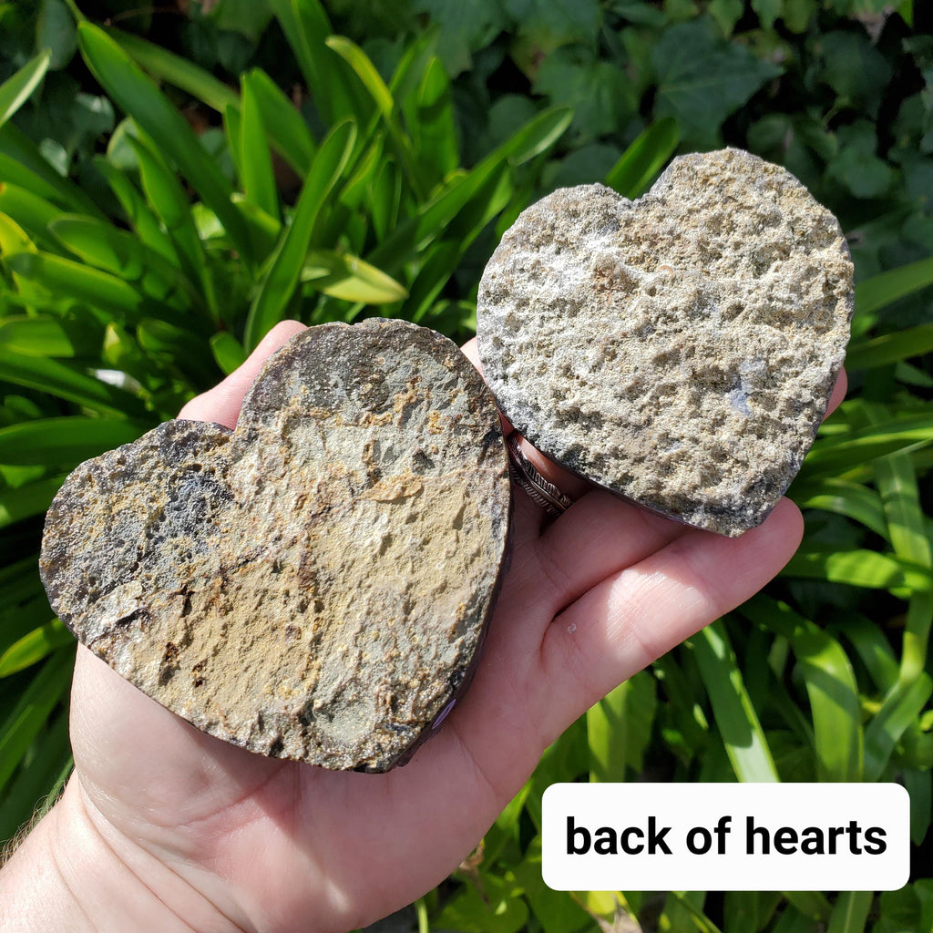 Chunky Amethyst Heart Cluster - Calming, Protection, Positivity - Purple Amethyst Geode Crystal Cluster Heart Healing Gemstones