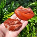 Red Jasper Lips - Cellular Healing, Creativity, Reflection, Patience - Crystal Lips Carving Healing Gemstones