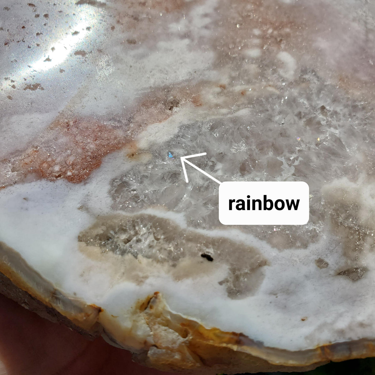 Pink Amethyst Flower Agate Slab - Gentle, Nourishing, Growth, Positivity, Grounding - Pink Crystal Display Healing Crystals Gemstone Plate